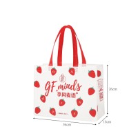 Non- Woven Bags Red And White